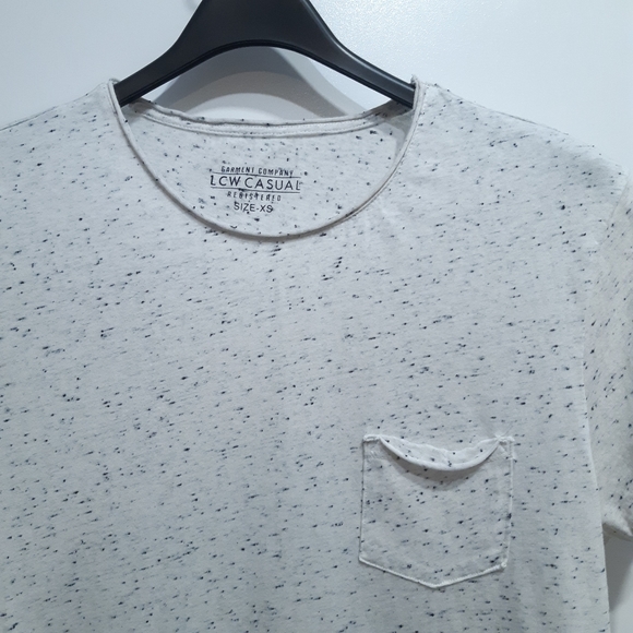 LCW casual slim fit grey white t-shirt size xsmall - Picture 3 of 6